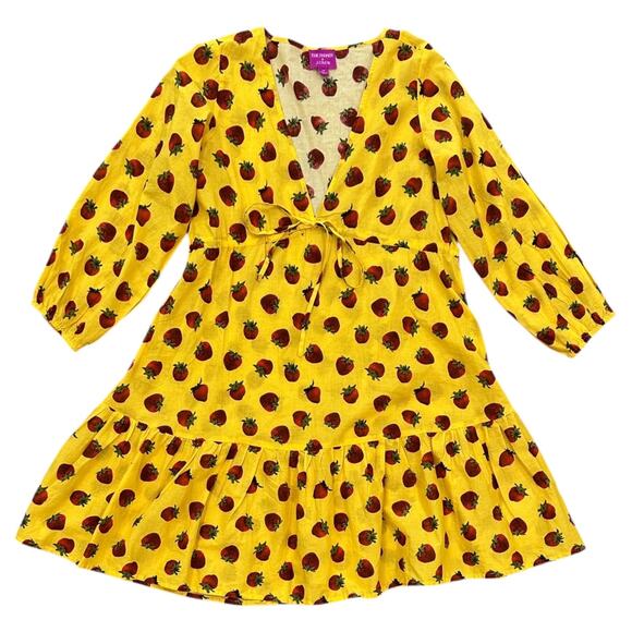 Edie Parker X J.Crew Cover Up Dress In Strawberries - Picture 6 of 8